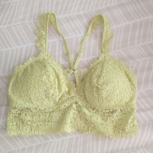 ANY OFFER ACCEPTED!!!  Aerie eyelash lace racerback bralette size medium